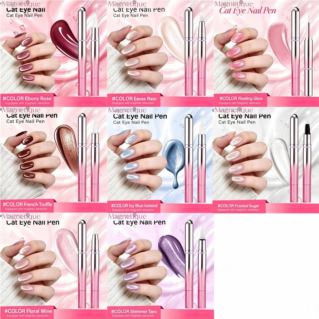 7-In-1 Magnetic Cat Eye Nail Gel Pen Portable