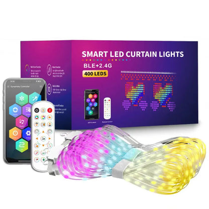 Smart LED Christmas Curtain Lights