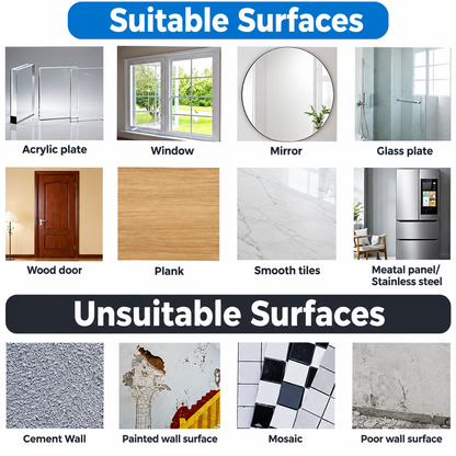 Transparent Adhesive Wall Hooks (40-pack)