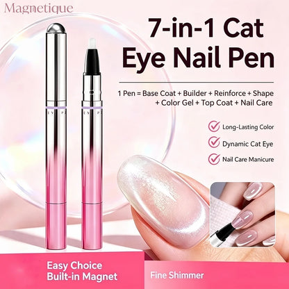 7-In-1 Magnetic Cat Eye Nail Gel Pen Portable